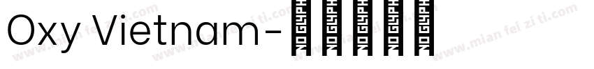 Oxy Vietnam字体转换